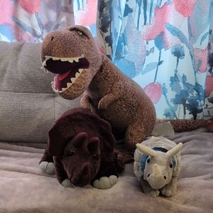 Trio Of Dinosaur Plushies